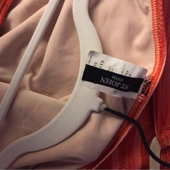 St. John Swim Trio: Bikini Swimsuit in Size 6 and Matching Swim Skirt in Small - Picture 7 of 11